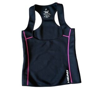 HEAD Athletic Rash Guard, Large, black, pink, swim, surf, sun water prot…